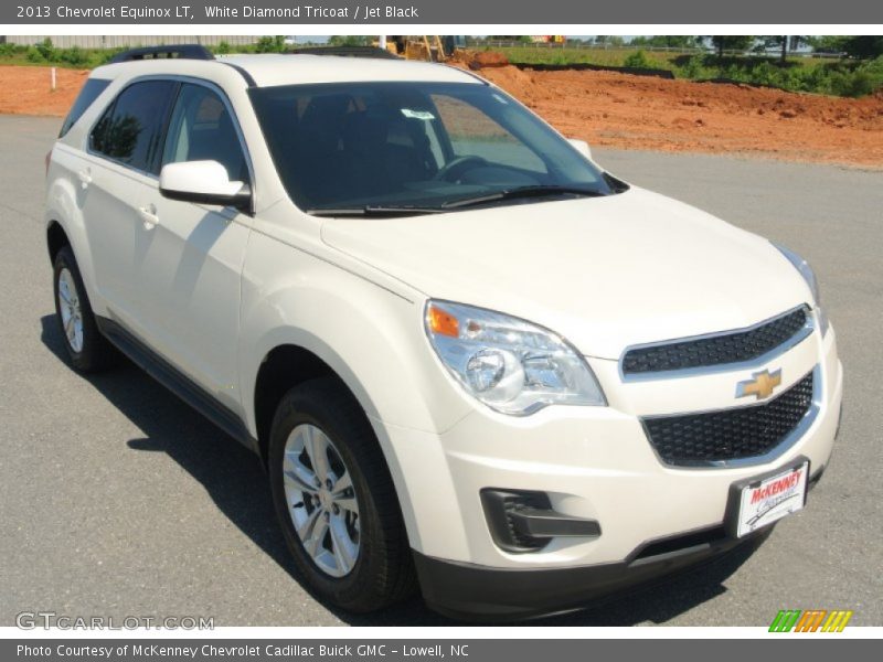 White Diamond Tricoat / Jet Black 2013 Chevrolet Equinox LT