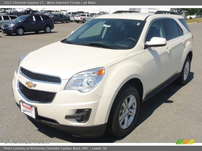 White Diamond Tricoat / Jet Black 2013 Chevrolet Equinox LT