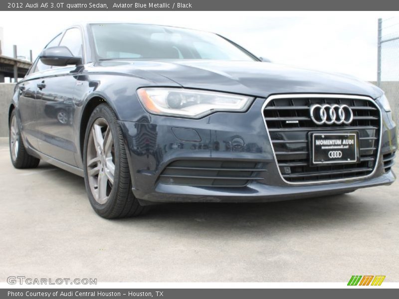 Aviator Blue Metallic / Black 2012 Audi A6 3.0T quattro Sedan