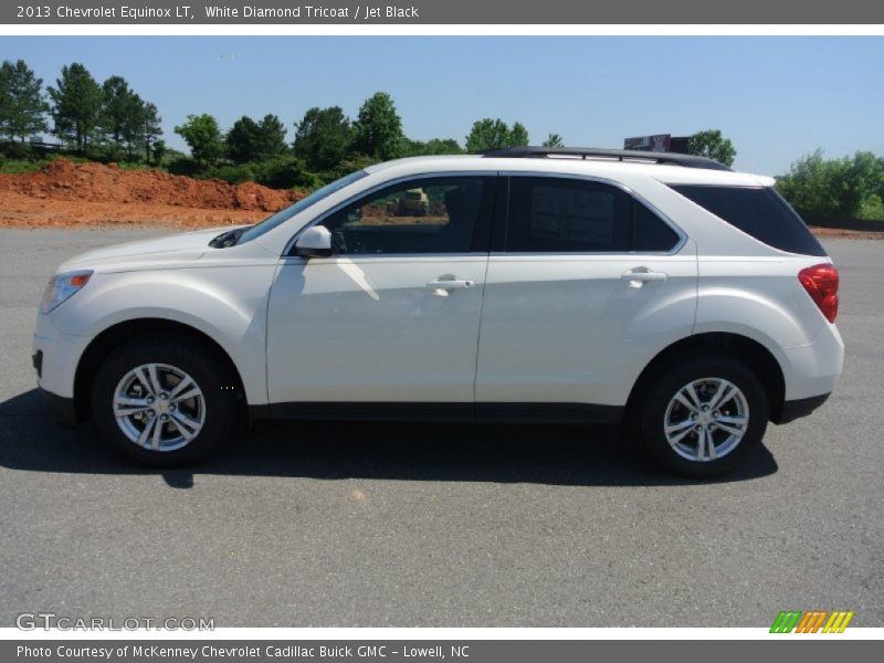 White Diamond Tricoat / Jet Black 2013 Chevrolet Equinox LT
