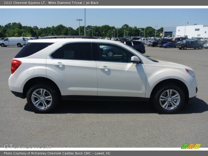 White Diamond Tricoat / Jet Black 2013 Chevrolet Equinox LT