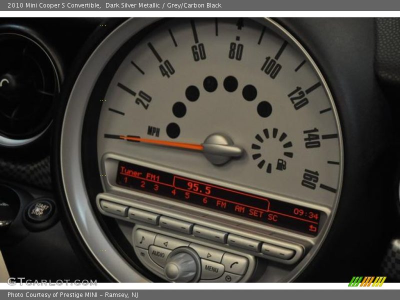 Dark Silver Metallic / Grey/Carbon Black 2010 Mini Cooper S Convertible