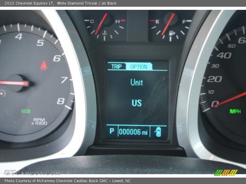White Diamond Tricoat / Jet Black 2013 Chevrolet Equinox LT
