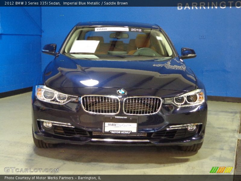 Imperial Blue Metallic / Saddle Brown 2012 BMW 3 Series 335i Sedan