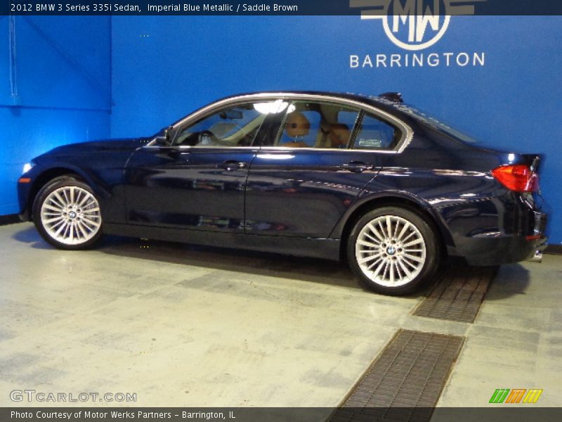 Imperial Blue Metallic / Saddle Brown 2012 BMW 3 Series 335i Sedan