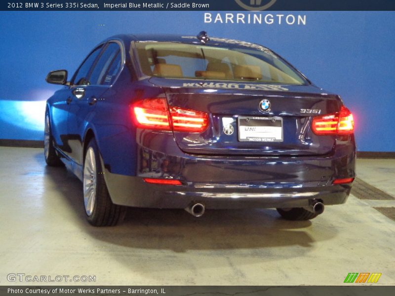 Imperial Blue Metallic / Saddle Brown 2012 BMW 3 Series 335i Sedan