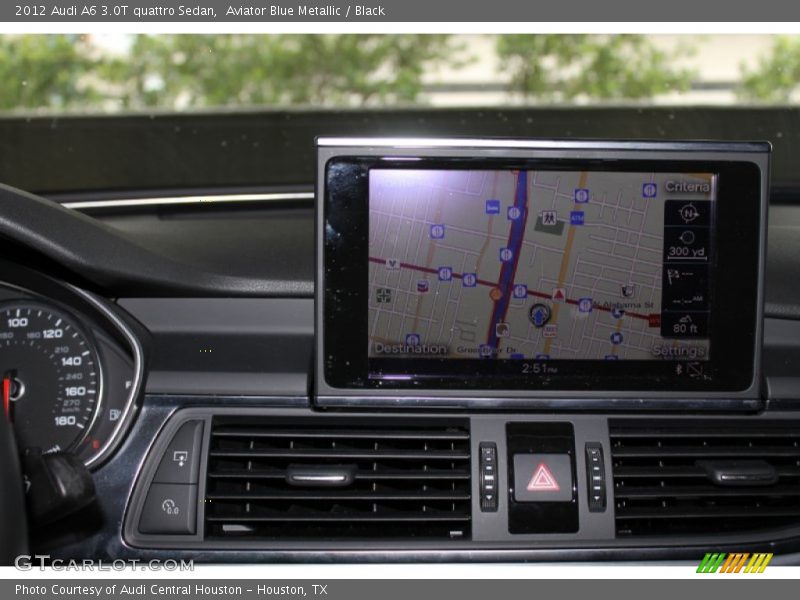 Aviator Blue Metallic / Black 2012 Audi A6 3.0T quattro Sedan