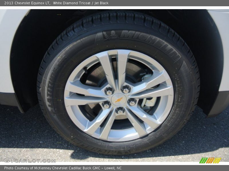 White Diamond Tricoat / Jet Black 2013 Chevrolet Equinox LT