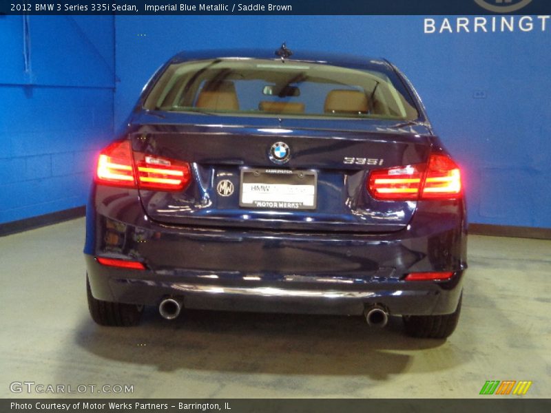 Imperial Blue Metallic / Saddle Brown 2012 BMW 3 Series 335i Sedan