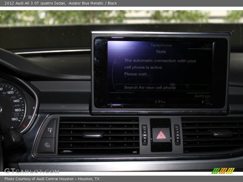 Aviator Blue Metallic / Black 2012 Audi A6 3.0T quattro Sedan