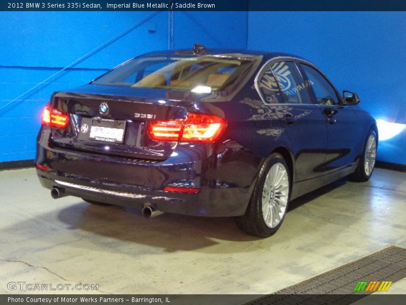 Imperial Blue Metallic / Saddle Brown 2012 BMW 3 Series 335i Sedan