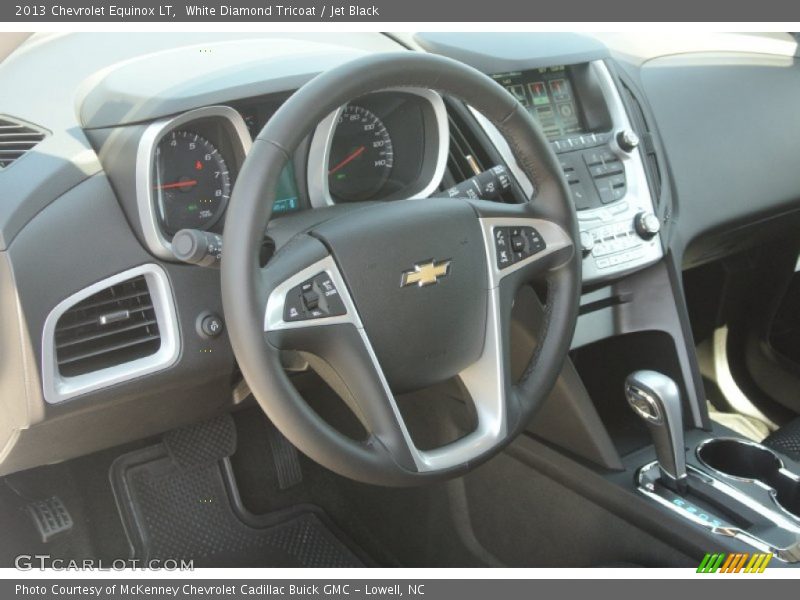 White Diamond Tricoat / Jet Black 2013 Chevrolet Equinox LT