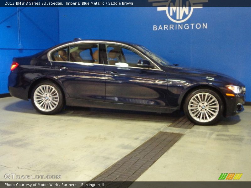 Imperial Blue Metallic / Saddle Brown 2012 BMW 3 Series 335i Sedan