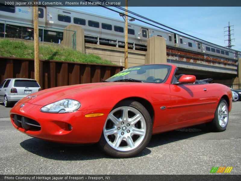 Phoenix Red Metallic / Charcoal 2000 Jaguar XK XK8 Convertible