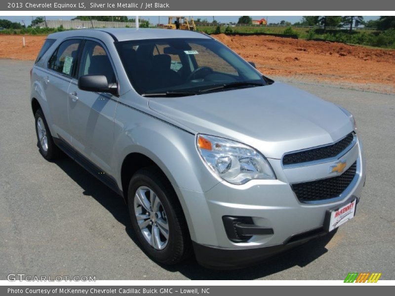 Silver Ice Metallic / Jet Black 2013 Chevrolet Equinox LS