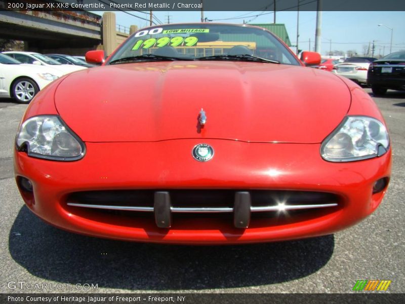 Phoenix Red Metallic / Charcoal 2000 Jaguar XK XK8 Convertible