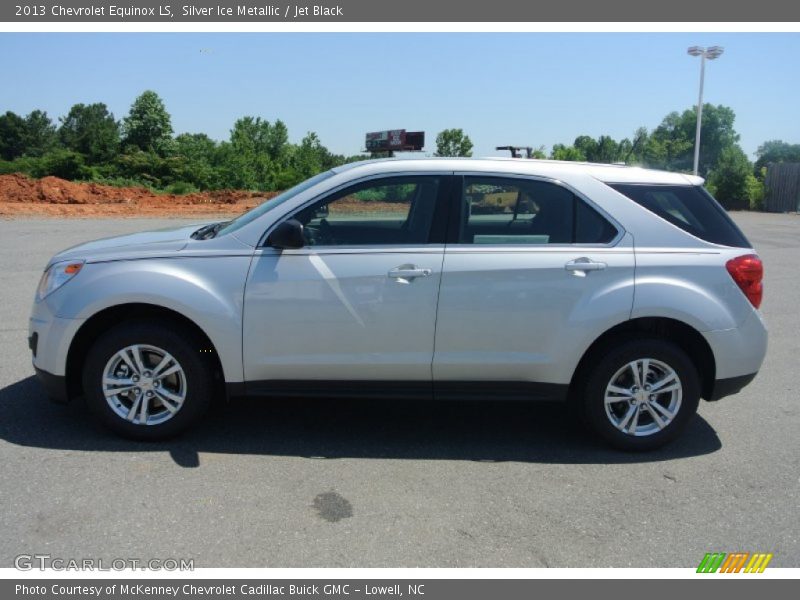 Silver Ice Metallic / Jet Black 2013 Chevrolet Equinox LS
