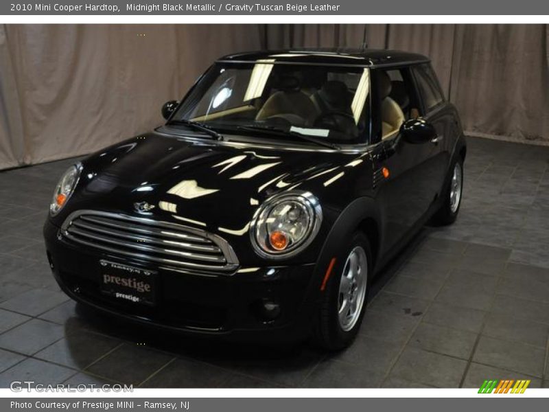 Midnight Black Metallic / Gravity Tuscan Beige Leather 2010 Mini Cooper Hardtop