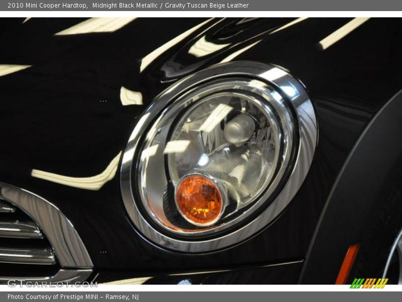 Midnight Black Metallic / Gravity Tuscan Beige Leather 2010 Mini Cooper Hardtop