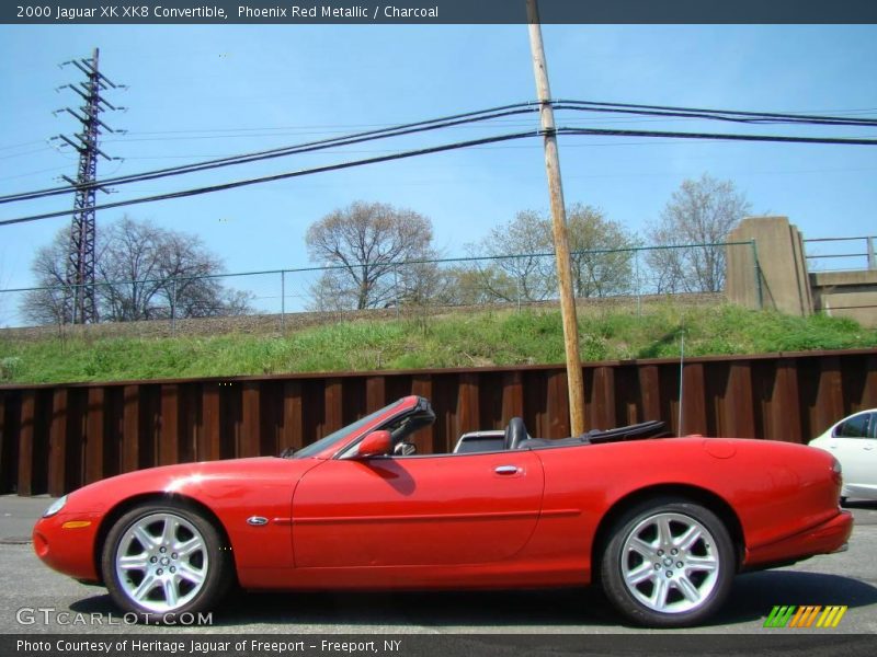 Phoenix Red Metallic / Charcoal 2000 Jaguar XK XK8 Convertible