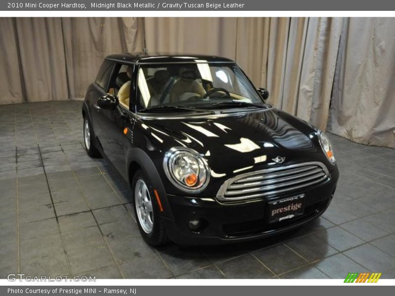 Midnight Black Metallic / Gravity Tuscan Beige Leather 2010 Mini Cooper Hardtop
