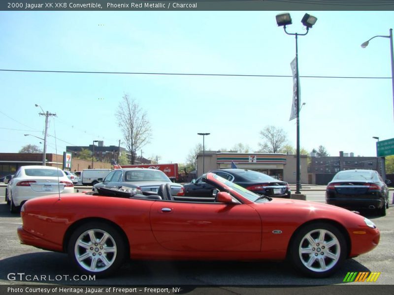 Phoenix Red Metallic / Charcoal 2000 Jaguar XK XK8 Convertible