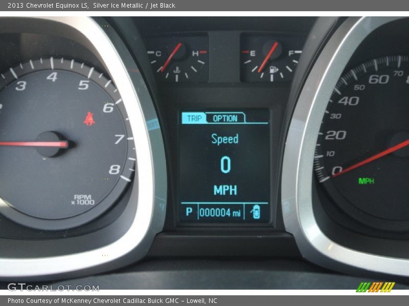 Silver Ice Metallic / Jet Black 2013 Chevrolet Equinox LS