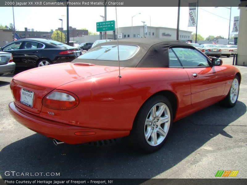 Phoenix Red Metallic / Charcoal 2000 Jaguar XK XK8 Convertible