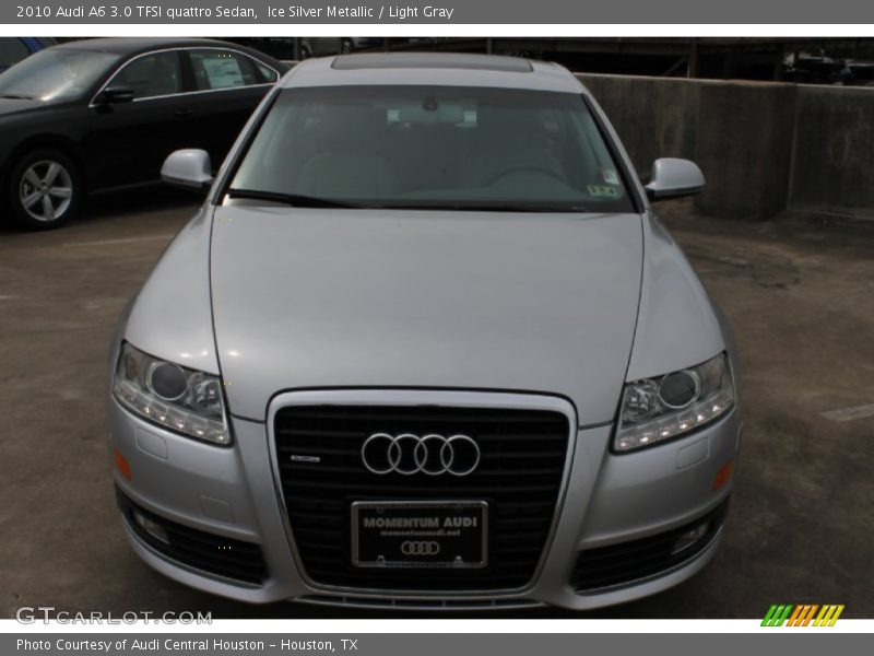 Ice Silver Metallic / Light Gray 2010 Audi A6 3.0 TFSI quattro Sedan