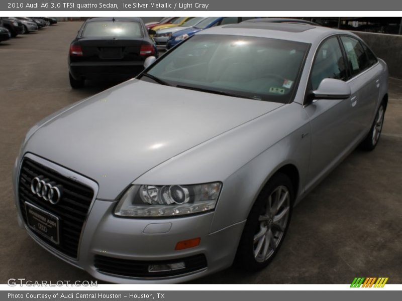 Ice Silver Metallic / Light Gray 2010 Audi A6 3.0 TFSI quattro Sedan