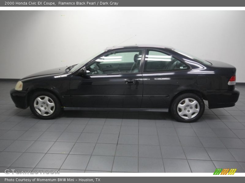Flamenco Black Pearl / Dark Gray 2000 Honda Civic EX Coupe