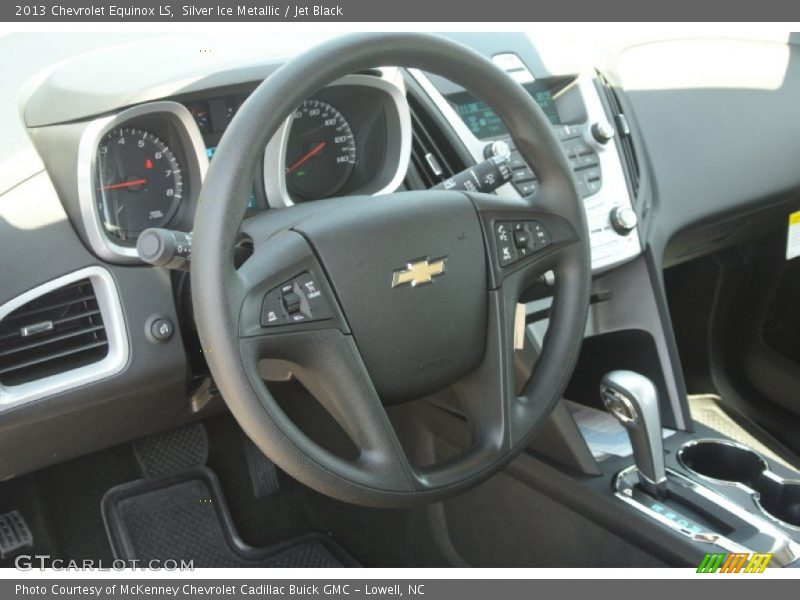 Silver Ice Metallic / Jet Black 2013 Chevrolet Equinox LS