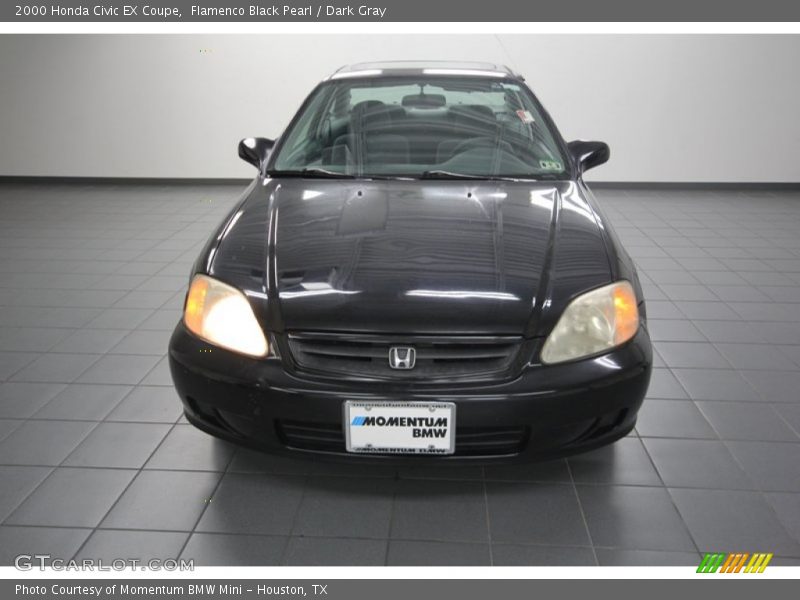 Flamenco Black Pearl / Dark Gray 2000 Honda Civic EX Coupe