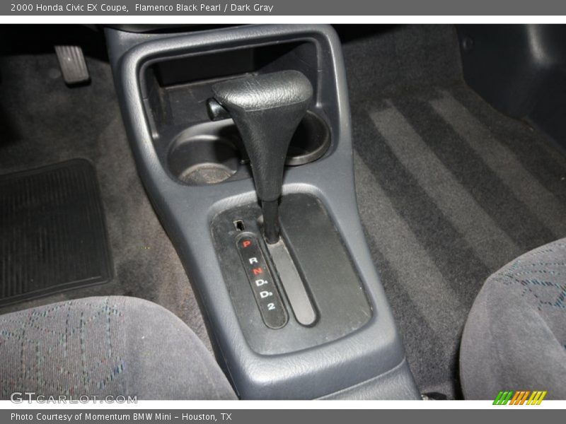 Flamenco Black Pearl / Dark Gray 2000 Honda Civic EX Coupe