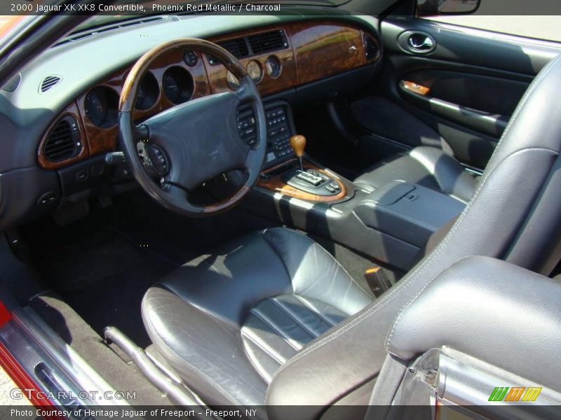 Phoenix Red Metallic / Charcoal 2000 Jaguar XK XK8 Convertible