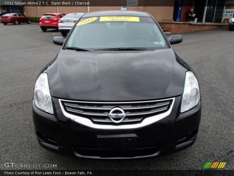 Super Black / Charcoal 2012 Nissan Altima 2.5 S
