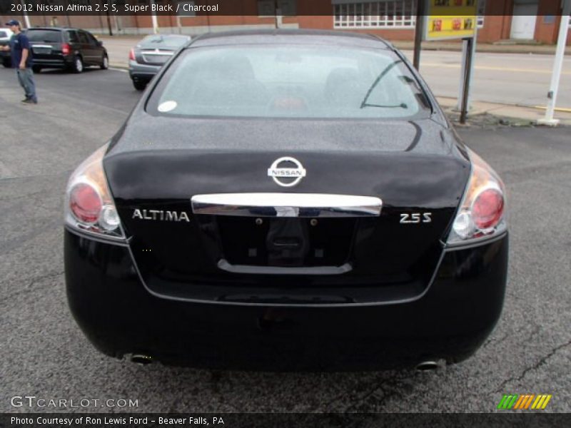 Super Black / Charcoal 2012 Nissan Altima 2.5 S