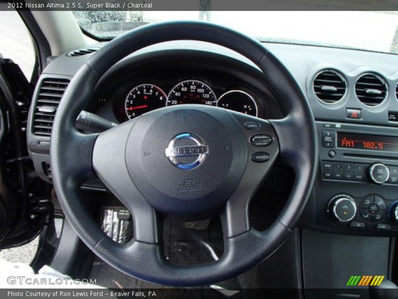 Super Black / Charcoal 2012 Nissan Altima 2.5 S