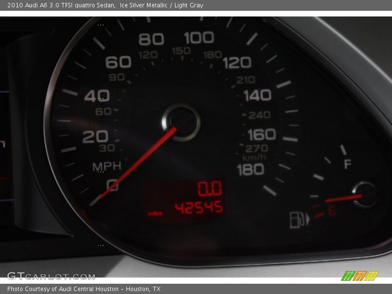 Ice Silver Metallic / Light Gray 2010 Audi A6 3.0 TFSI quattro Sedan