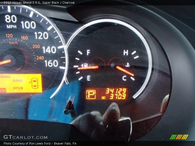 Super Black / Charcoal 2012 Nissan Altima 2.5 S