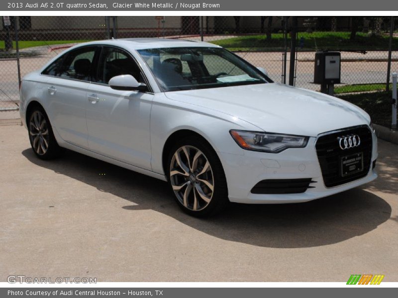 Glacier White Metallic / Nougat Brown 2013 Audi A6 2.0T quattro Sedan