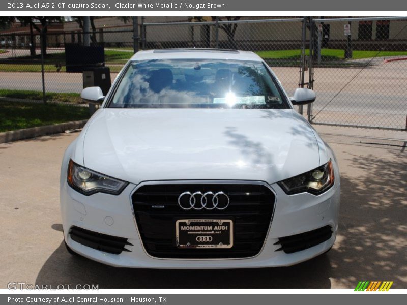 Glacier White Metallic / Nougat Brown 2013 Audi A6 2.0T quattro Sedan