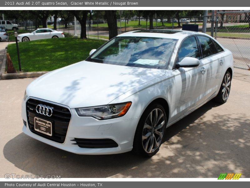 Glacier White Metallic / Nougat Brown 2013 Audi A6 2.0T quattro Sedan