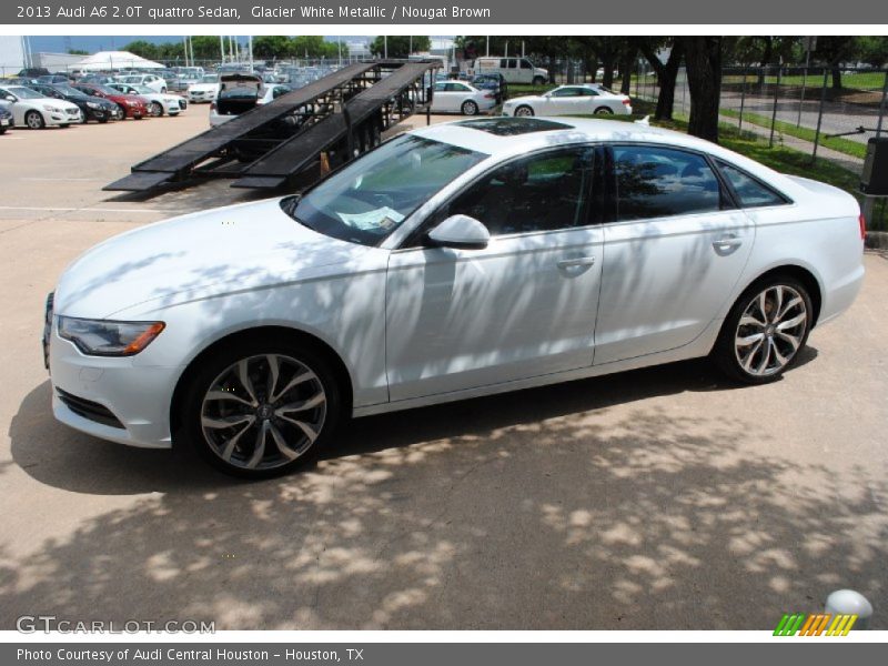 Glacier White Metallic / Nougat Brown 2013 Audi A6 2.0T quattro Sedan