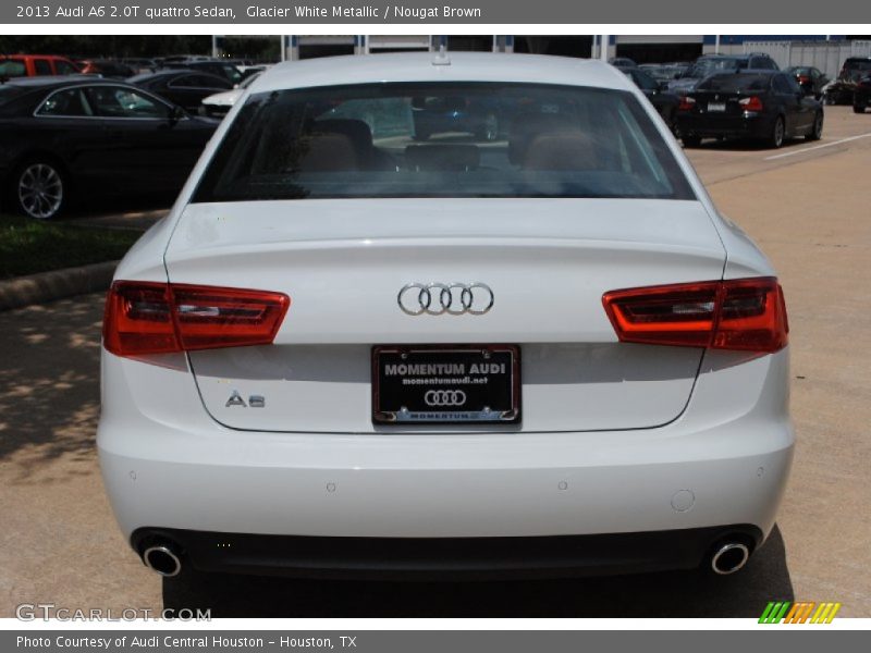 Glacier White Metallic / Nougat Brown 2013 Audi A6 2.0T quattro Sedan