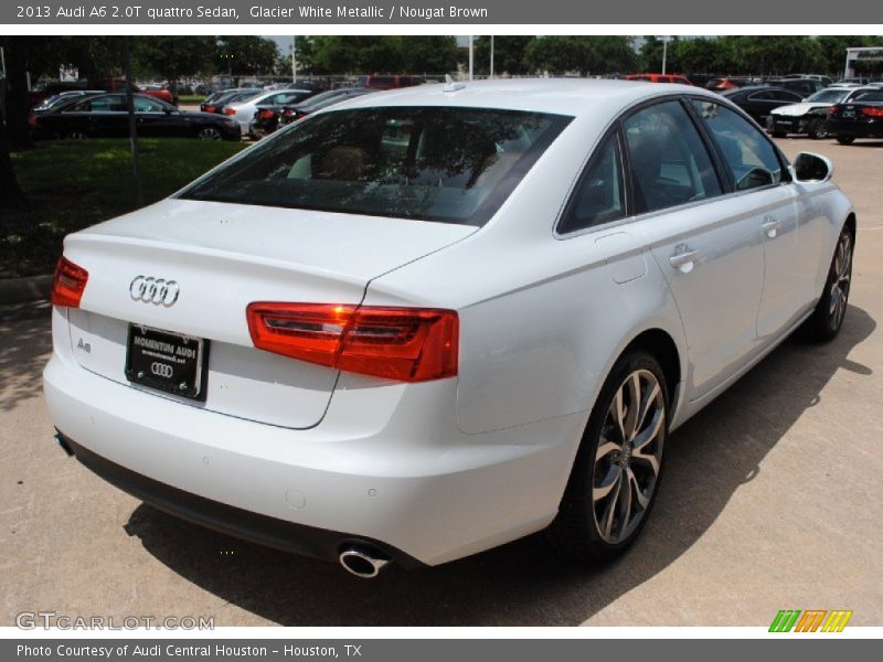 Glacier White Metallic / Nougat Brown 2013 Audi A6 2.0T quattro Sedan