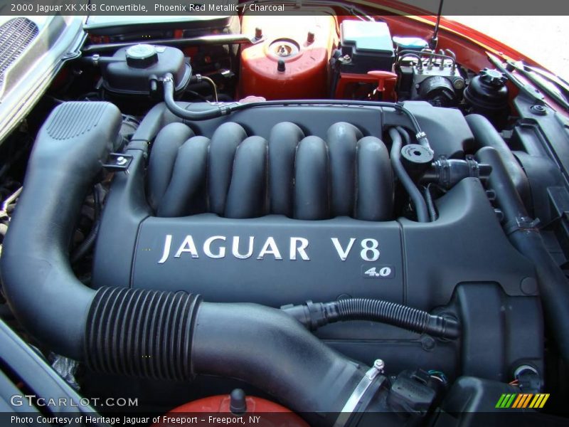 Phoenix Red Metallic / Charcoal 2000 Jaguar XK XK8 Convertible