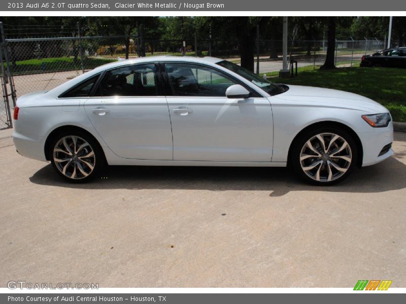 Glacier White Metallic / Nougat Brown 2013 Audi A6 2.0T quattro Sedan