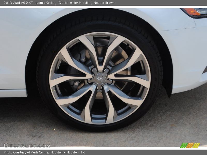 Glacier White Metallic / Nougat Brown 2013 Audi A6 2.0T quattro Sedan