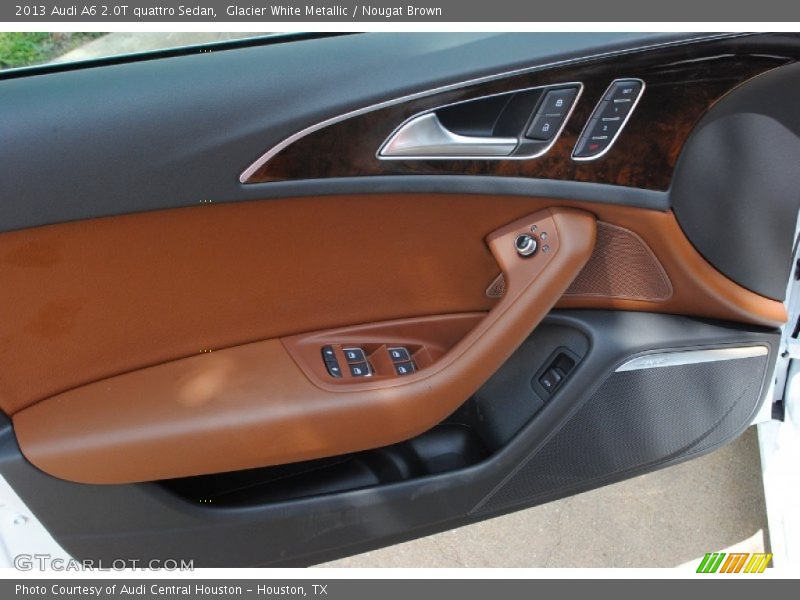 Glacier White Metallic / Nougat Brown 2013 Audi A6 2.0T quattro Sedan